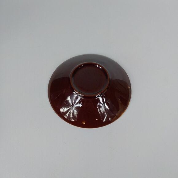 VTG Pottery USA‎ Brown Drip Glaze Salad Soup Bowl - Picture 2 of 3